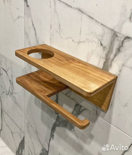 Полка для ванной держатель для туалетной бумаги