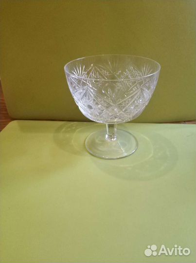Вазончик для конфет или варенья хрусталь СССР
