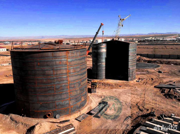 Резервуар от завода 20 м3 и более. рвс