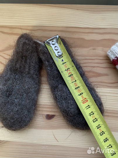 Варежки носочки шерстяные