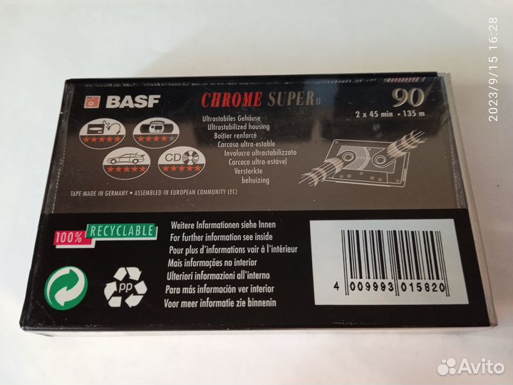 Аудиокассета basf chrome super II