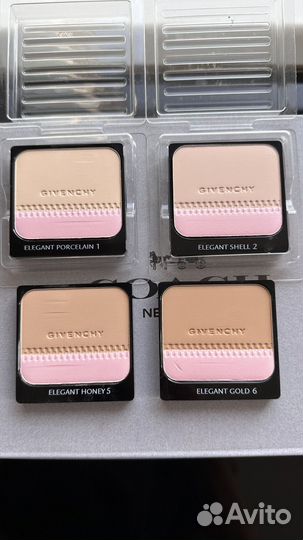 Пудры Chanel, Givenchy, Clarins, Dior, Shiseido