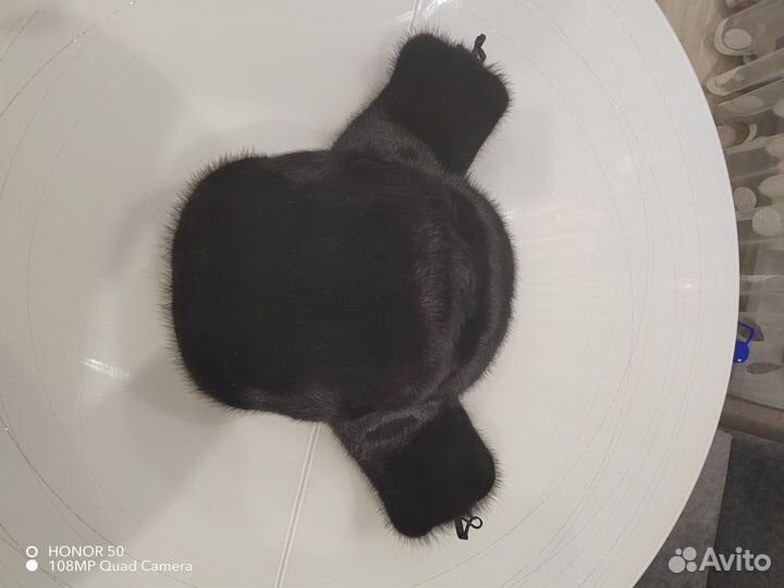 Норковая шапка мужская бу