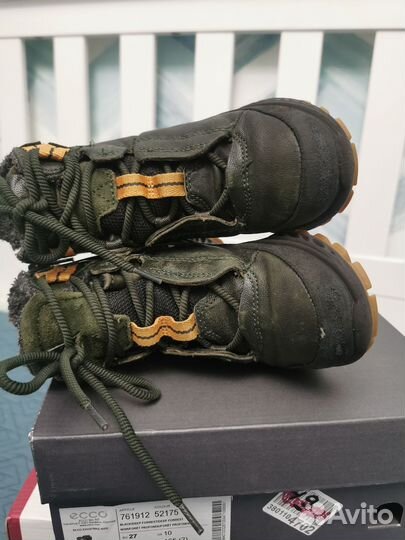 Ботинки зимние детские ecco 27