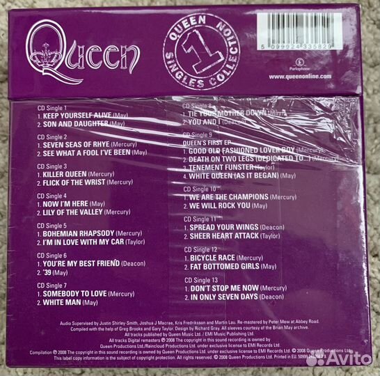 Queen «Singles Collection Vol.1” 13CD Box