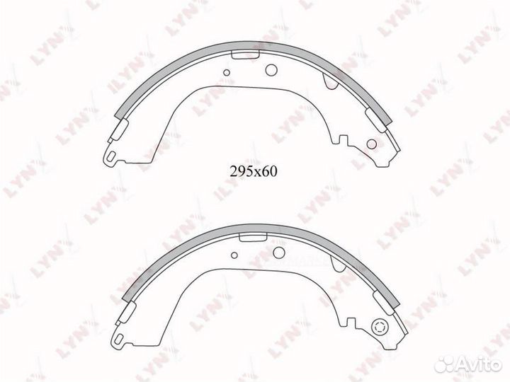 Lynxauto BS-7519 Колодки тормозные барабанные зад