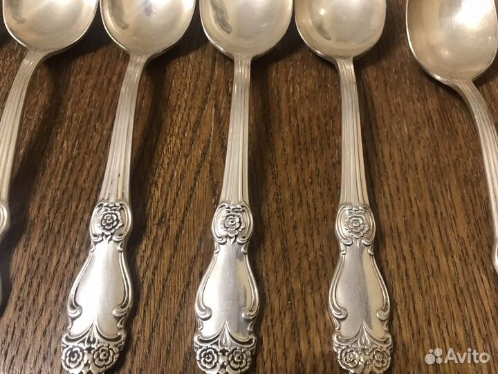 Набор ложек столовых СССР мельхиор