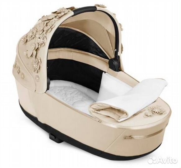 Коляска 2в1 Cybex Priam 4, Simply flower Nude beig