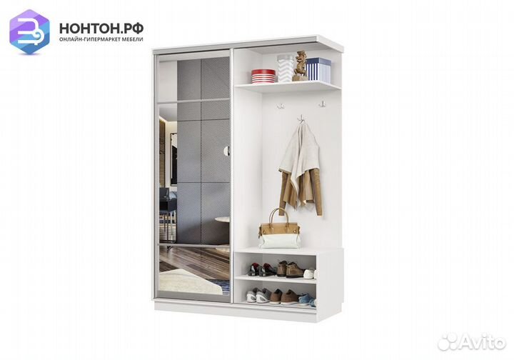 Прихожая-купе Эридан мини белая