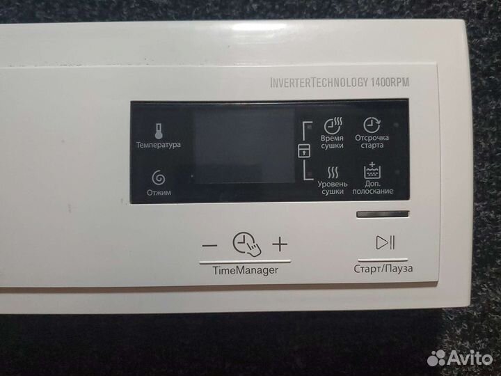 Стиральная машина с сушкой electrolux, панель