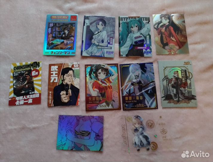 Бокс, карточки коллекционные и постеры аниме