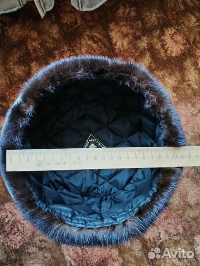 Норковая мужская шапка формовка 56-58рр