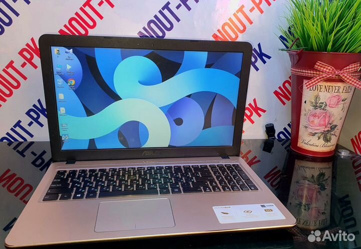 Ноутбук asus/intel/4гб/ssd 360гб/А766
