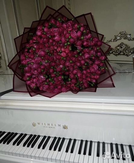 Кустовые пионовидные розы