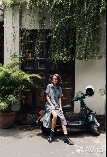 Платье рубашка Черешня 44