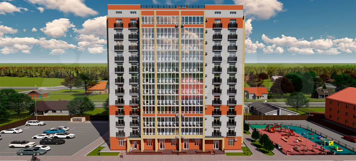 2-к. квартира, 79,1 м², 2/12 эт.