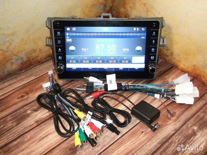Магнитола Toyota Corolla E150 Android с крутилками