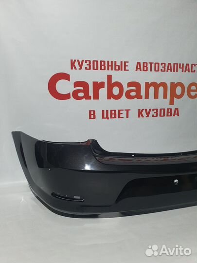 Задний бампер на Рено Логан 1 черная жемчужина 676