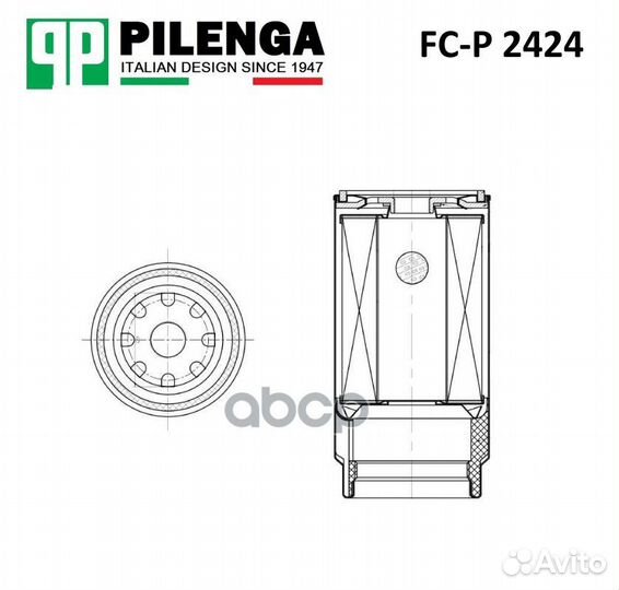 Фильтр топливный HCV FCP2424 pilenga