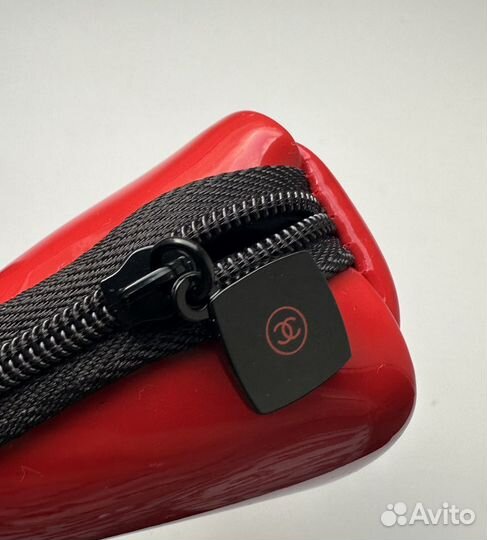 Chanel косметичка красная лаковая кошелек мини