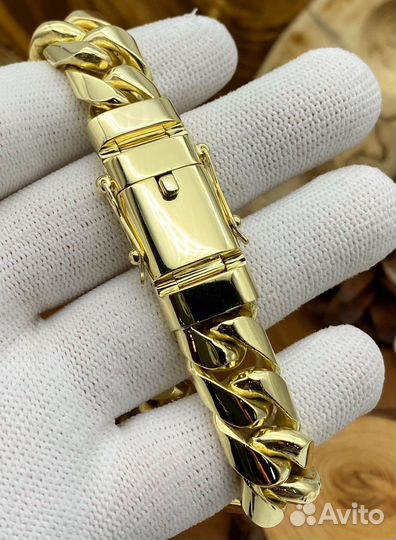 Золотой браслет панцирь