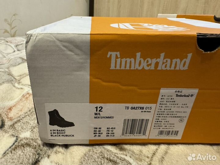 Ботинки timberland 6IN basic A27X6 US12