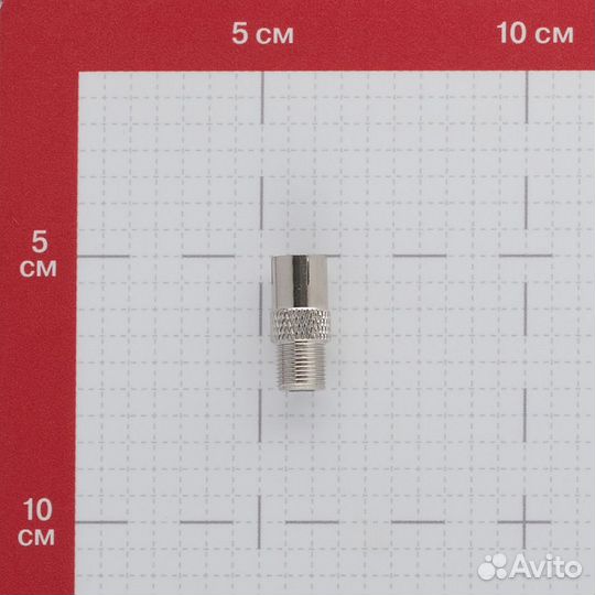 Переходник гнездо F-гнездо тв с кольцом