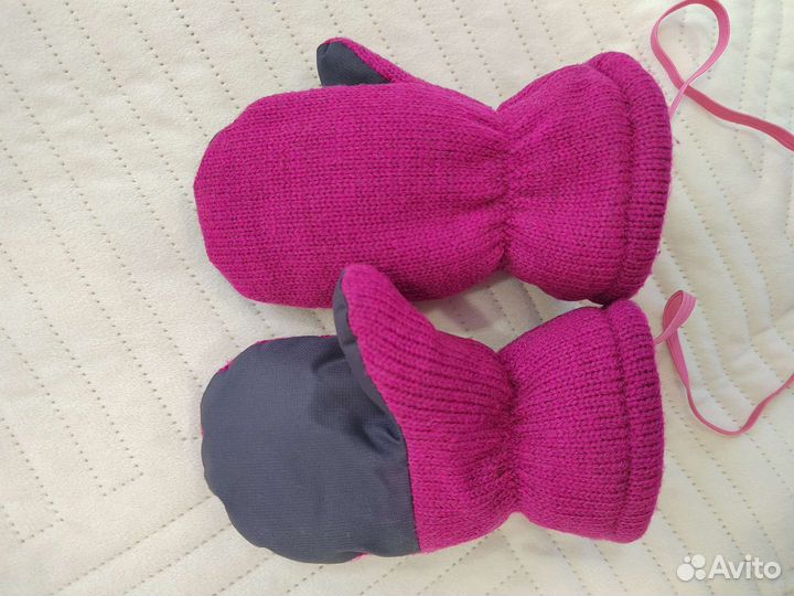 Варежки зимние теплые