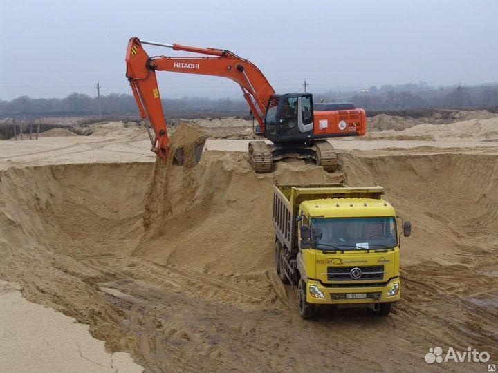 Карьерный песок с доставкой без посредников