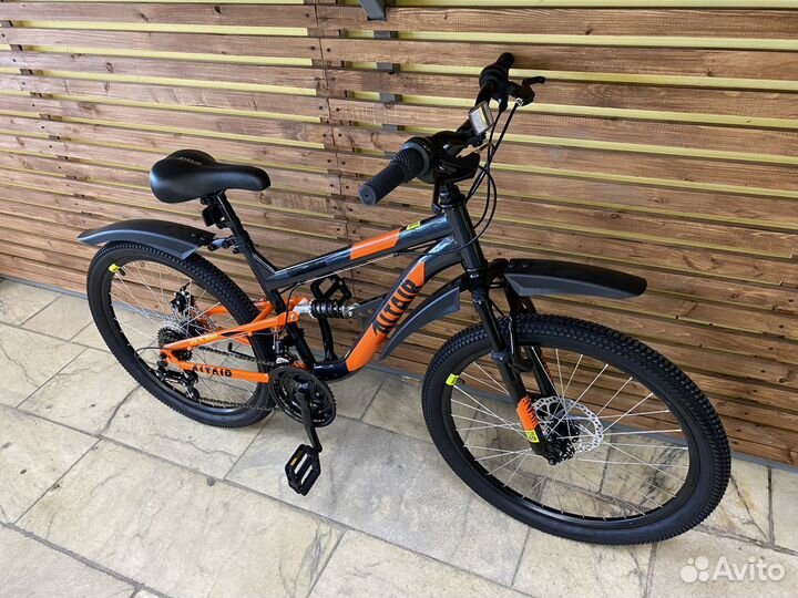 Велосипед подростковый новый Altair MTB FS 24