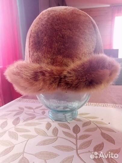 Шапка натуральный мех. Мутон