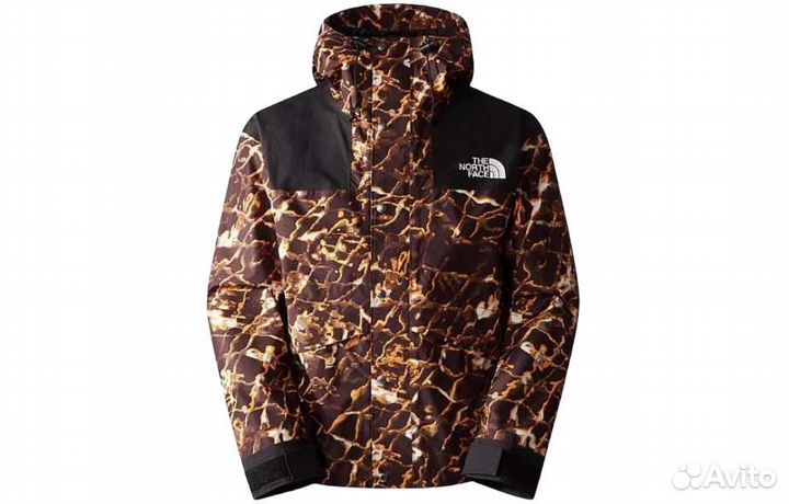 THE north face Windbreaker Jackets Men Coffee Color Blocking (XS)(64)