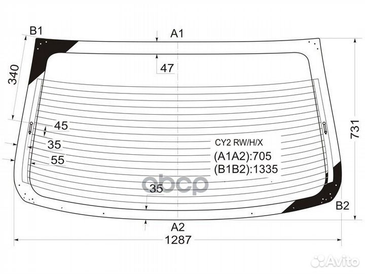 Стекло заднее с обогревом mitsubishi lancer X 4