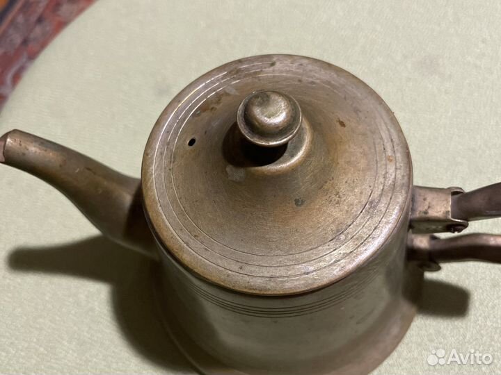 Латунный заварочный чайник 50 годов СССР