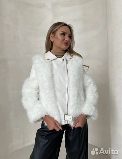 Косуха кожанка с эко-мехом новая