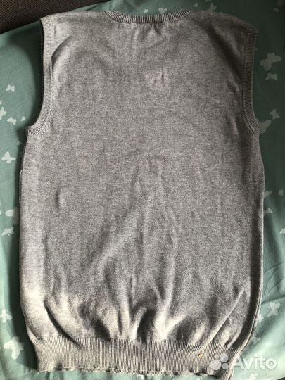 Жилетка мужская классическая серая