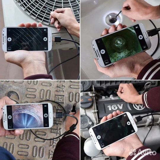 Эндоскоп 2м (гибкая камера) / Borescope for androi