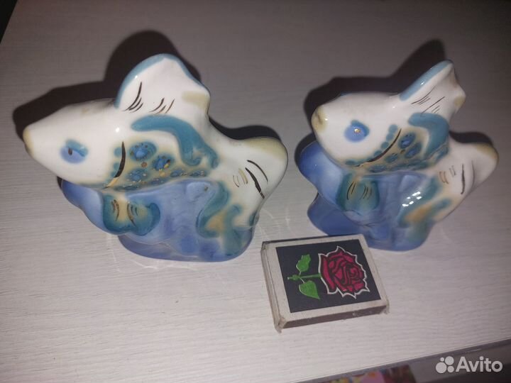Фарфоровые статуэтки Рыбки