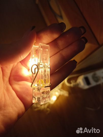 Гирлянда с прищепками