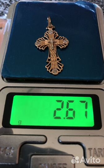 Золотой крестик женский 585 пробы