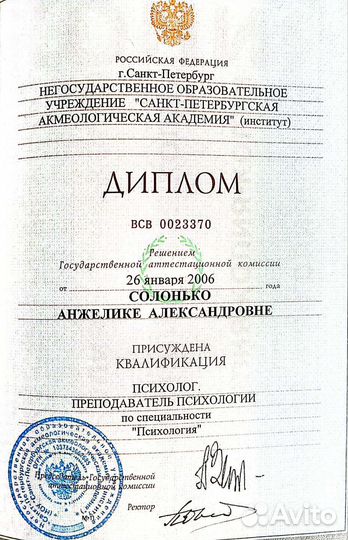 Нейропсихолог логопед-афазиолог психолог взрослый