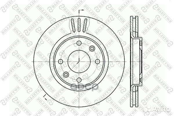 Диск торм. пер. Citroen C3/Xsara, Peugeo пере