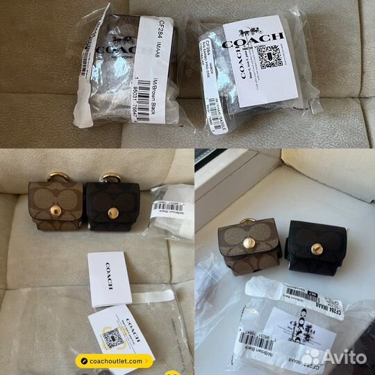 Чехол для наушников coach (оригинал)