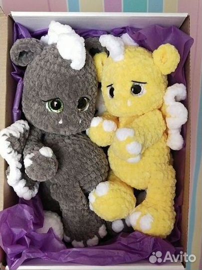 Дракончики плюшевые