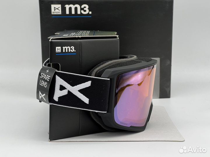 Сноуборд маска Anon M3 W/SPR Prcv Vrbl Grn