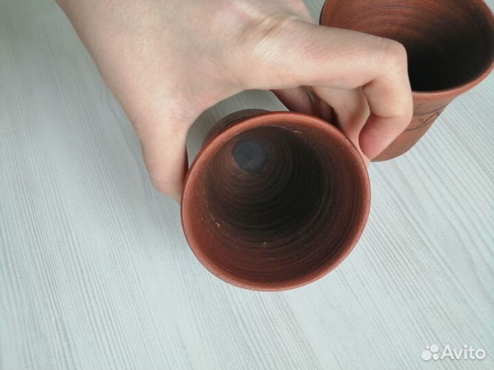 Кружка глиняная 2 шт