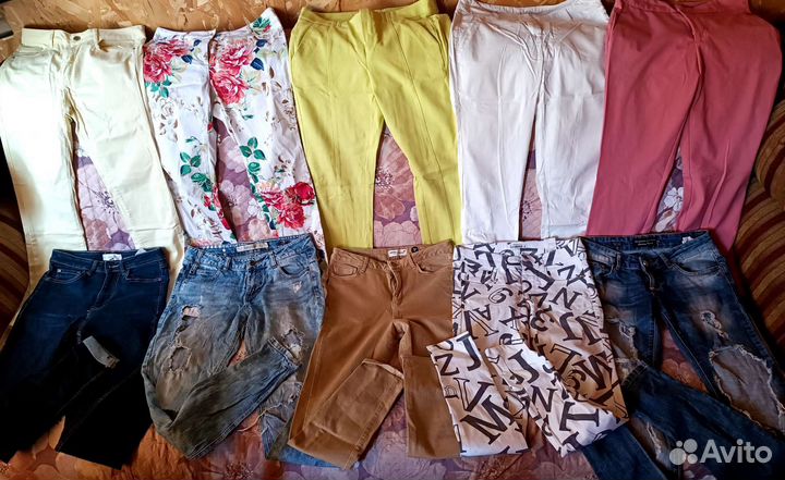 Джинсы бренды много Philipp Plein,CK,Levis xxs/w24