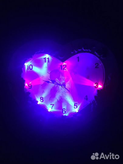 Настенные часы-светильник
