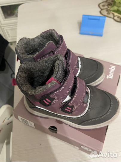 Демисезонные ботинки для девочки Tombi