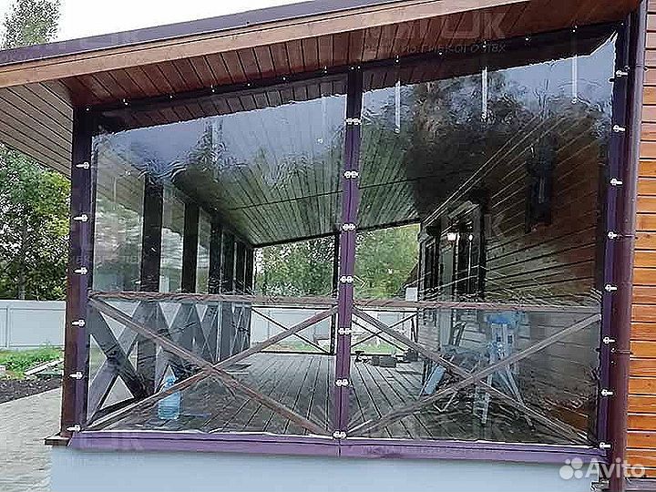 Мягкие окна для веранды беседки, террасы, под ключ